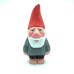 Statua di Babbo Natale in Legno Fatta a Mano YEEYAYA, Figurina Natalizia e Decorazione per la Casa, Regalo di Buon Natale, Scultura in Legno - Product Image 4