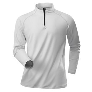 Sweat-shirt à demi-zip à col montant en molleton, essentiel pour l'automne, pour hommes, vêtements de sport, vêtements de rue, fabrication directe d'usine OEM - Product Image 2