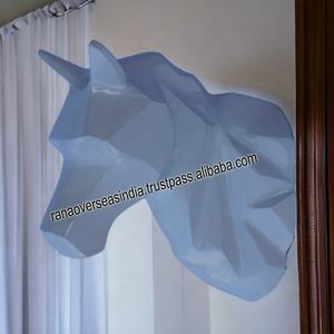 Cabeza de caballo de Metal de aluminio para colgar en la pared cabeza de Animal decoración de pared para entrada de oficina Bar y restaurante - Product Image 3