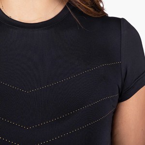 Camiseta de equitación Ropa ecuestre Baselayer Top Cómodo Suave Tela de alta tecnología Camisas personalizables al por mayor para mujeres - Product Image 6