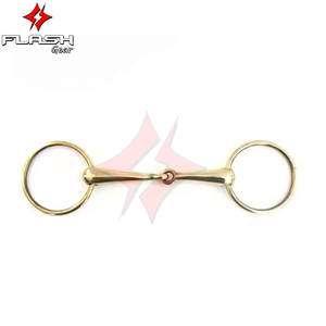 Culotte de mèche de cheval en acier inoxydable de qualité supérieure bouche articulée creuse avec anneau lâche et rouleau équestre Durable - Product Image 3