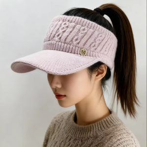 Chapeau d'hiver polyvalent et chaud, épaissi, anti-froid, protection des oreilles, logo, bonnets en tricot d'hiver - Product Image 1