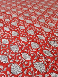 ผ้าปูโต๊ะผ้าฝ้ายพิมพ์ลายดอกไม้แบบแฮนด์เมดโต๊ะรับประทานอาหารสไตล์ฝรั่งเศสสำหรับเทศกาลคริสต์มาสปรับสีได้ตามต้องการ - Product Image 6