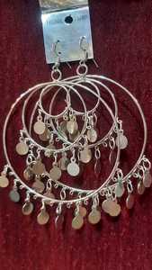 Customizable Vintage Fashion Accessory <b>Hoop</b> Styled Tibetan <b>Silver</b> Earrings Can Be Made Various Sizes Colors Butterfly Shape Gift - Product Image 4