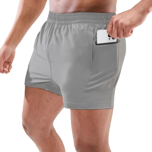 Shorts de sport pour hommes Sportswear Running Gym Shorts d'entraînement Logo personnalisé Short de sport pour hommes 2 en 1 vierge - Product Image 5