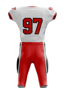 Maillot d'entraînement de football américain unisexe sur mesure avec logo OEM respirant grande taille imprimé directement à l'usine - Product Image 2