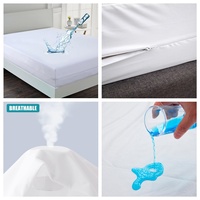 Housse de matelas premium 6 faces, protège-matelas imperméable anti-punaises de lit avec fermeture éclair