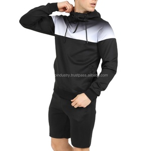 Conjunto corto ajustado con capucha para hombre, diseño transpirable de calidad superior, superventas, chándales personalizados para verano, Conjunto de camiseta para hombre - Product Image 3