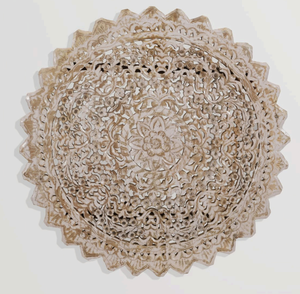 Tenture murale en bois faite à la main complexe décor d'art traditionnel pour la maison pour le salon chambre Diwali célébrations d'anniversaire - Product Image 1