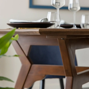 Mesa de Comedor de Cocina Plegable, Fácil de Mover, de Madera Maciza de Mango, Forma Cuadrada, Duradera, para Interiores y Exteriores, Diseño Nuevo - Product Image 6