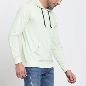 Sudadera con Capucha de Forro Polar de Alta Calidad para Hombre, Logotipo Personalizado Bordado, Sudadera Básica de Forro Polar, Sudadera con Capucha de Algodón Combinado, Venta al por Mayor - Product Image 4