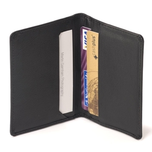 Tarjetero de cuero personalizado | Tarjetero de bloqueo RFID Delgado | Tarjetero de cuero grabado con logotipo OEM - Product Image 2