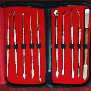 SurgiRight - Juego de 10 Piezas de Cuchillos Grandes Superiores de 7 Pulgadas, Espátula, Modelado de Cera, Instrumentos Dentales de Laboratorio, Cuchillas para Restauración Dental, Manual - Product Image 1