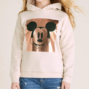 Sudadera con Capucha Personalizada para Niñas con Mangas Completas y Capucha, Mezcla de Felpa de Algodón, Corte Holgado, Hombros Caídos y Textura Suave 2026 - Product Image 1