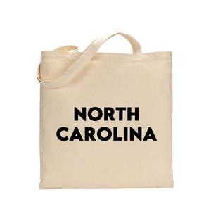 Bolsa de Tela de Algodón con Diseño del Estado de Carolina del Norte - Product Image 1
