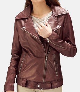 แจ็กเก็ตหนังวัวน้ำหนักเบาของผู้หญิงแจ็กเก็ตหนังวัวสำหรับฤดูใบไม้ร่วงและฤดูหนาวสินค้ามาใหม่ - Product Image 4