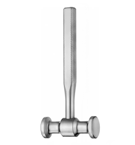 Maillet personnalisé 184 mm 7.14 "Diam 30 mm métal acier 458 g chirurgie plastique ascenseur os implant haute qualité dentaire hydromel maillet - Product Image 3