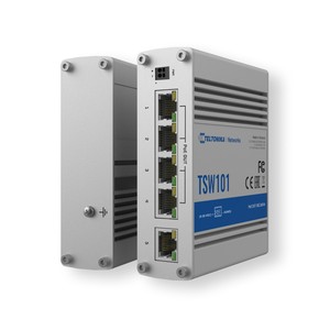 Teltonika TSW101 <b>PoE</b>+ <b>Switch</b>, 5x RJ45 1000Mb/s, 4x <b>PoE</b>+, 60W - Product Image 4