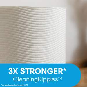 Cottonelle Ultra Clean <b>Toilet</b> Paper with Active CleaningRipples Texture, Strong Bath <b>Tissue</b>, 32 Family Mega Rolls = 176 Regular - Product Image 4