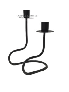 Double <b>Candlestick</b> <b>Holder</b> For Christmas Metal Candle Stand For Home Decoration Premium Quality Luxury Metal Candle Stand - Product Image 3