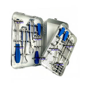 Kit de Instrumentos Quirúrgicos Ortopédicos para Fijación de Placas de Columna Lumbar, Caja de Aluminio Quirúrgica Wenquar, Logotipo Personalizado - Product Image 1