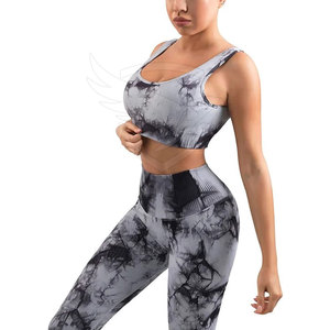 Meilleures ventes Bas quantité minimale de commande Ensemble de yoga pour femmes dernier modèle couleur personnalisée Ensemble de yoga pour femmes au prix de gros - Product Image 3