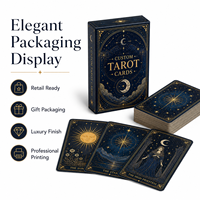Jeu de cartes de tarot personnalisées, cartes d'oracle personnalisées, impression avec boîte pour divination, cadeau