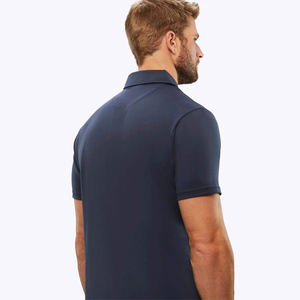 Polo à ourlet incurvé de style classique pour homme-Tissu léger à séchage rapide, idéal pour le golf et le tennis, disponible en grandes tailles - Product Image 3