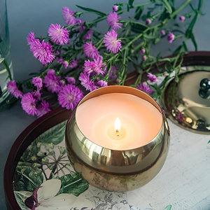 Luxury Gold Soy & <b>Paraffin</b> Wax Handmade Jar Candles with Lid for Home Wedding Christmas Valentine's Day & Ramadan Decor - Product Image 5