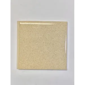 20 azulejos de pared de cerámica tostada 4x4 brillantes vintage, manchas marrones beige recuperadas para suelo interior y función de ladrillo refractario para dormitorio - Product Image 1