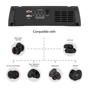 Amplificador Digital Taramps HD 2000, 2000 Watts RMS, 1, 2 o 4 Ohmios, Rango Completo, Sistema de Audio para Coche, Monoblock de Calidad con Crossover de Sonido - Product Image 5