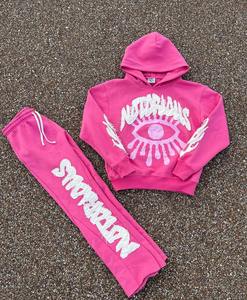 Ensemble de survêtement unisexe personnalisé en molleton, haute qualité, épais, écologique, séchage rapide, avec sweat à capuche et pantalon de survêtement, pour l'hiver, respirant - Product Image 3