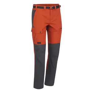 Pantalon cargo décontracté pour homme en pur coton anti-froissement, style sport, taille mi-haute, avec fermeture éclair et multiples poches, idéal pour le streetwear et les activités de plein air. - Product Image 3