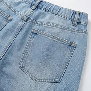 Pantalons en jean tendance, fabrication à la mode, vêtements de rue décontractés, pantalon long à jambes larges, jean ample délavé, pantalon pour femmes - Product Image 5