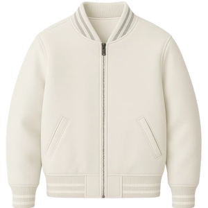 Contrôle de qualité professionnel confortable haut de gamme laine tissu sur mesure Letterman veste pour hommes veste d'hiver chaude - Product Image 1