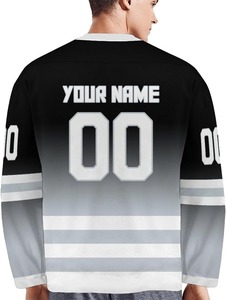 Camisetas de hockey sobre hielo personalizadas al por mayor, OEM uniforme de equipo profesional, impresión por sublimación de poliéster de secado rápido, diseño de calidad duradera - Product Image 6