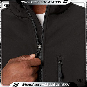 Veste softshell Offre Spéciale vente en gros veste softshell à fermeture éclair veste coupe-vent imperméable de camping léger pour hommes - Product Image 4