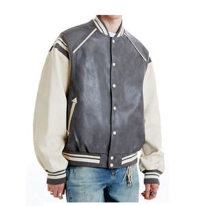 Service OEM, veste d'hiver de haute qualité pour hommes, veste de baseball, broderie tendance, veste de baseball en vente - Product Image 5