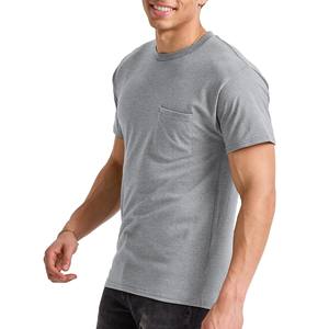 Camisetas de Hombre al por Mayor, Unisex, 100% Algodón Jersey, con Bolsillo, Personalizables con Logotipo, Estampado Frontal, Diseño Liso - Product Image 3