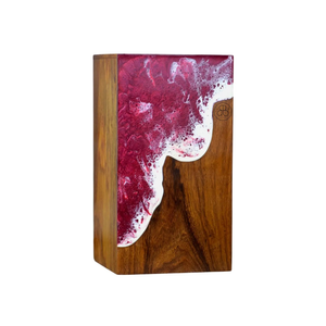 Urne en palissandre Boîte Résine Noire Ocean Wave Memorial Souvenir Urne de Crémation pour les cendres - Product Image 4