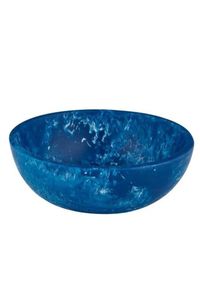 Hecha a mano ODM resina ensaladera blanco negro remolino Aqua remolino patrón mármol textura Ángel estilo frutero para el hogar Hotel Buffet - Product Image 4