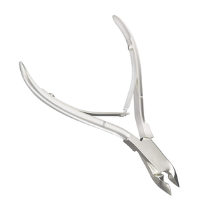Pince à cuticules professionnelle avec lame incurvée, en acier inoxydable durable, outil de manucure pour les doigts, service OEM - Product Image 1