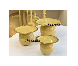 Juego de dos soportes para Tartas de tamaño personalizado, hierro hecho a mano, color dorado y negro, servidor de postres de chocolate - Product Image 6