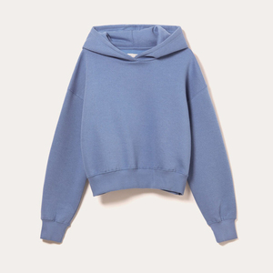 เสื้อฮู้ดกันหนาวขนาดใหญ่สำหรับผู้หญิงเสื้อผ้าแนวสตรีทพิมพ์ลายโลโก้ด้านหน้าสำหรับ100% ผ้าแคนวาสคอตตอน - Product Image 6