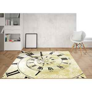 Alfombras con Estampado de Reloj Retro, Alfombra Moderna Impresa en 3D para Oficina o Entrada, con Pelo Suave - Product Image 2