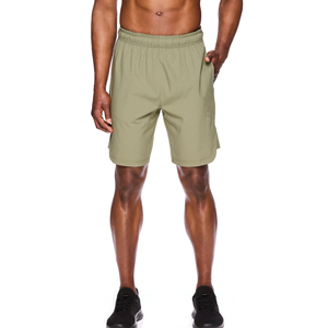 Short de course décontracté en polyester de couleur unie pour hommes Shorts de sport à séchage rapide Gym Fitness Jogging Shorts de sport d'entraînement écologiques pour hommes - Product Image 1