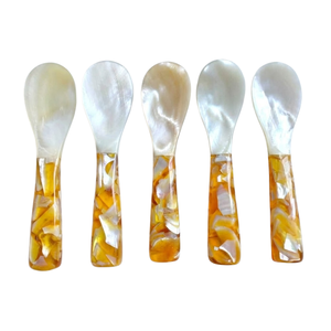 Cuillère à caviar en nacre de qualité supérieure pour restaurant, café, hôtel, vaisselle, ustensiles, fabriquée en usine au Vietnam - Product Image 1