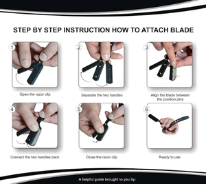 มีดโกนสำหรับร้านตัดผมมืออาชีพแบบคลาสสิกซามูไรตัดคอที่มีคุณภาพโดย anaif - Product Image 4