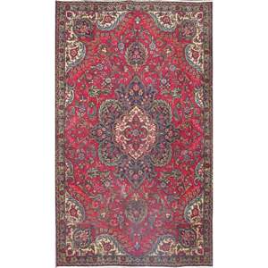 Tapis luxueux de style vintage noué à la main, en mélange de laine pure et de coton, avec motif géométrique, pour la maison ou le bureau. - Product Image 1
