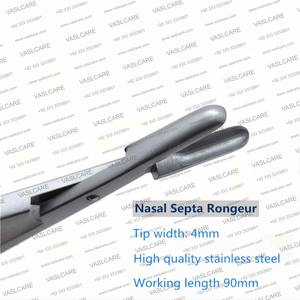 Rongeur de septa nasal en acier inoxydable de haute qualité pour la chirurgie nasale et le retrait de tissu certifié CE/ISO par Vaslcare - Product Image 2
